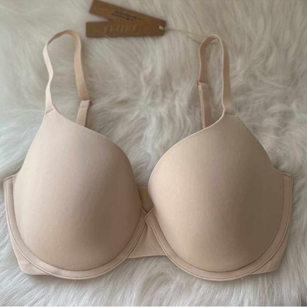 Skims Fits Everybody T-Shirt Demi Bra In Sand NWT 2294 44 DD